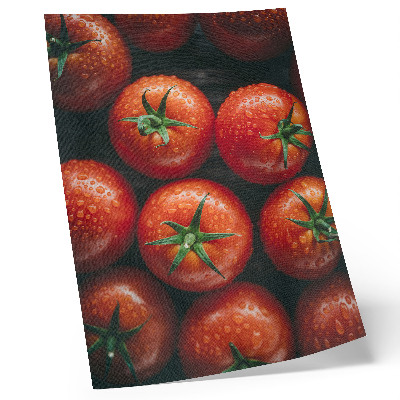 Poster Saftige Tomaten mit Wassertropfen