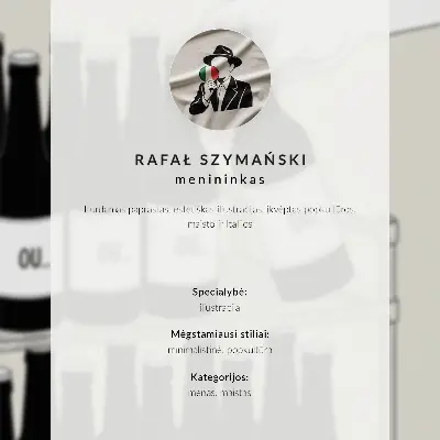 Leinwand-Kunstdruck mit minimalistischen Gesichtskonturen und einer Tasse Kaffee