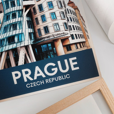 Poster Prags futuristische Architektur der Moderne