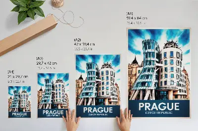 Prags futuristische Architektur der Moderne Poster