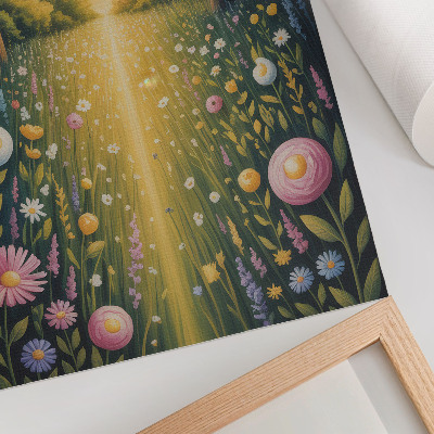 Poster Waldwegblumen, Sonne, Frische