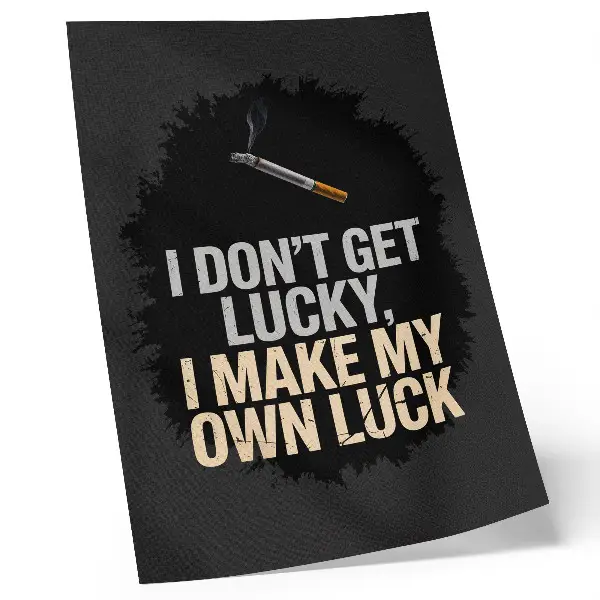 Kunstdruck auf Leinwand motivierender Slogan im minimalistischen Design