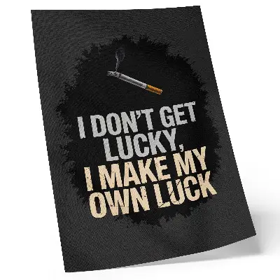 Kunstdruck auf Leinwand motivierender Slogan im minimalistischen Design
