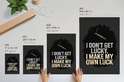 Kunstdruck auf Leinwand motivierender Slogan im minimalistischen Design