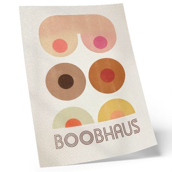Wandposter Boobhaus-Grafiken im Bauhaus-Stil