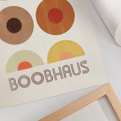 Wandposter Boobhaus-Grafiken im Bauhaus-Stil