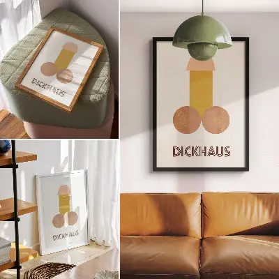 Poster Grafiken im Bauhaus-Stil von Dickhaus