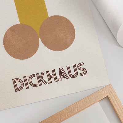 Poster Dickhaus-Grafiken im Bauhaus-Stil