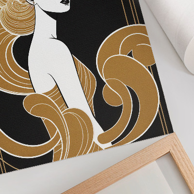 Kunstdruck leinwand Elegante, kunstvolle Linien im Kontrast