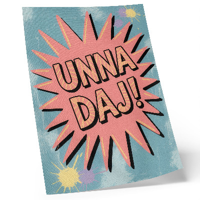 Wandposter Dynamische Farben und kontrastreiche Schrift