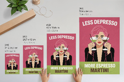 Wandposter Pop-Art, kontrastierende Farben, dynamischer Stil