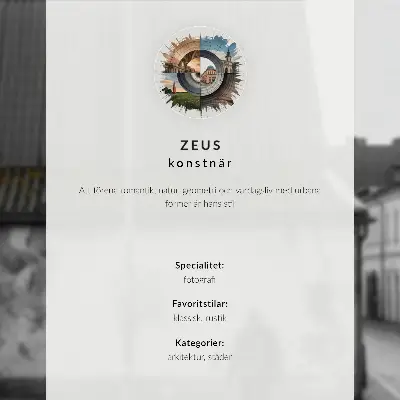 Wandposter enge Straße mit Steingebäuden in warmen Farbtönen