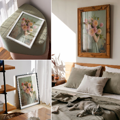 Wandposter Pastellblumen, Natur, Boho-Eleganz, Harmonie