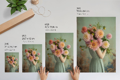 Wandposter Pastellblumen, Natur, Boho-Eleganz, Harmonie