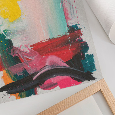 Poster Dynamische Farben voller Emotionen und Bewegung