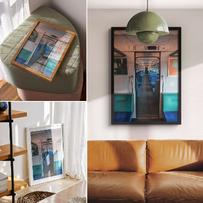 Poster Moderne geometrische Innenarchitektur harmonisch