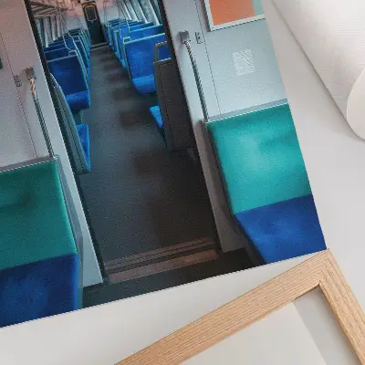 Poster moderne geometrische Innenarchitektur in harmonischem Design