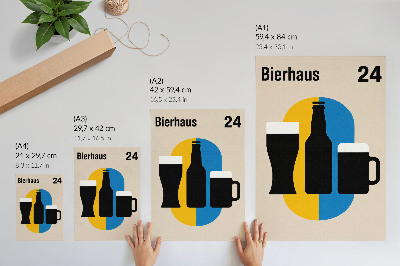 Poster Kontrastierende Farben und geometrische Formen