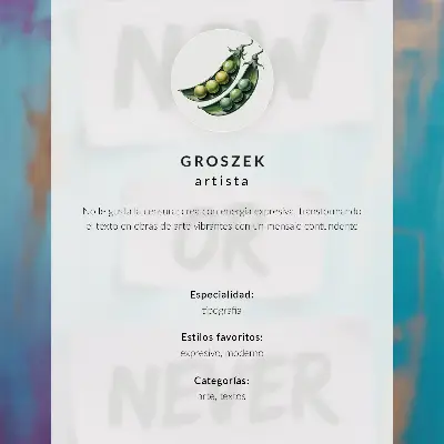 Poster dynamische Farben mit inspirierendem Text für ein modernes Flair