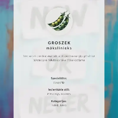 Poster dynamische Farben mit inspirierendem Text für ein modernes Flair