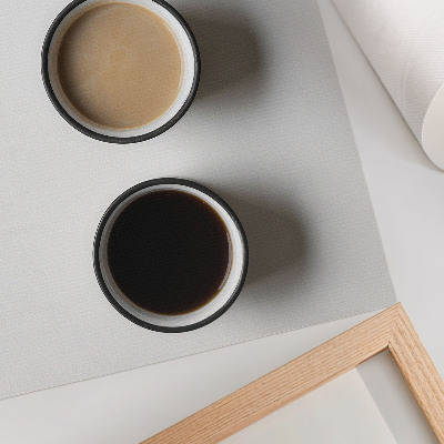 Poster Drei verschiedene Getränke, minimalistisch arrangiert