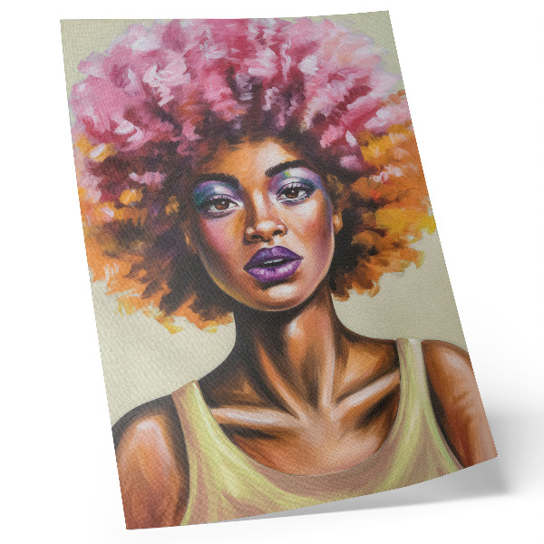 Wandposter Leuchtende Farben, ausdrucksstarke Figur, starker Gesichtsausdruck