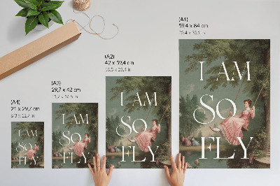 Wandposter Retro-Stil, Natur und Eleganz