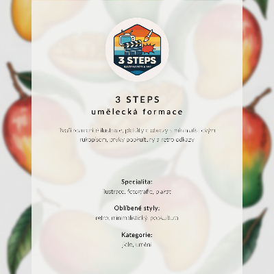 Poster Hand mit Grapefruit in leuchtenden Farben, Pop-Art