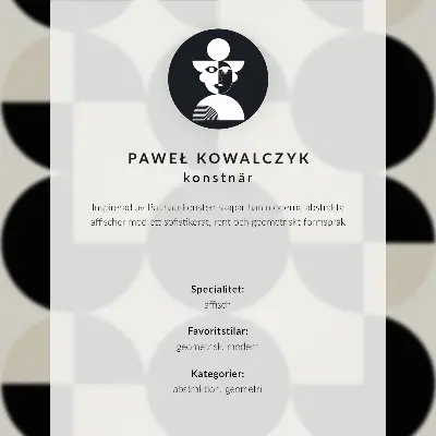 Poster mit geometrischen Formen in harmonischem und modernem Minimalismus