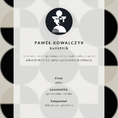 Poster Geometrische Formen, Harmonie, Moderne, Minimalismus