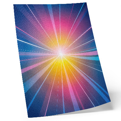 Poster Energetische Farbstrahlen Brennpunkt