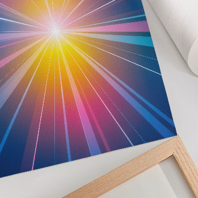 Poster Energetische Farbstrahlen Brennpunkt