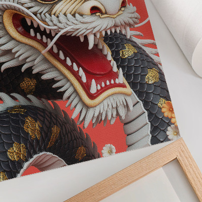 Poster Dekorativer Drache mit aufwendigen Details