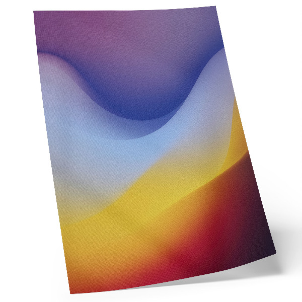 Kunstdruck leinwand Farbwellen, beruhigende Modernität