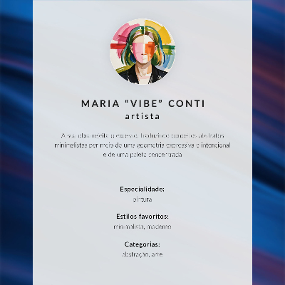 Wandposter Farbige Streifen von Gelb bis Marineblau