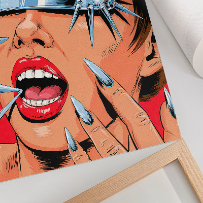 Wandposter Futuristische Elemente, intensive Farben, Dynamik