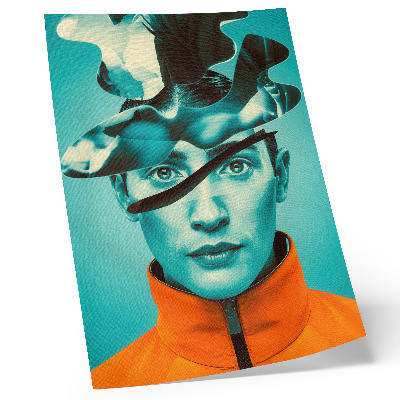 Wandposter Kontrastierende Farben, Surrealismus, dynamische Formen