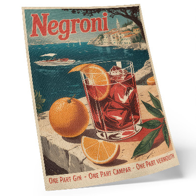 Wandposter Intensive Farben, Urlaubsstimmung, Meer, Orange