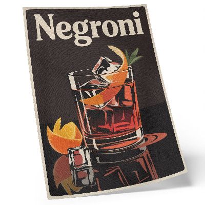 Poster Mit Eis und Orangenschale servieren