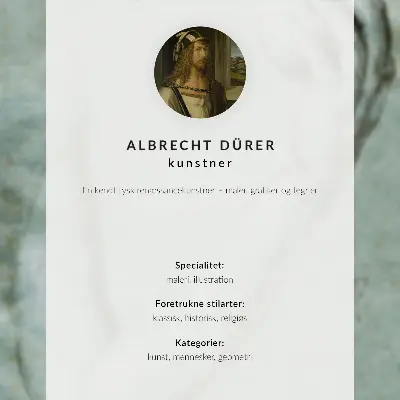 Kunstdruck auf Leinwand Der fünfte Knoten mit einem weißen Schild mit sechs Zacken in der Mitte von Albrecht Dürer
