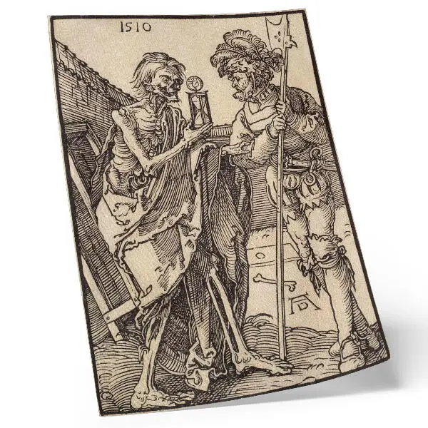 Wandposter Tod und Landsknecht (1510) von Albrecht Dürer