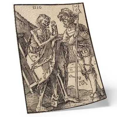 Wandposter Tod und Landsknecht (1510) von Albrecht Dürer
