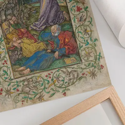 Kunstdruck auf Leinwand Christus auf dem Ölberg von Albrecht Dürer und Georg Mack dem Älteren (1508 und 1580er Jahre)