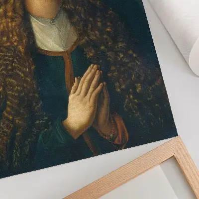 Poster mit dem Porträt einer jungen Frau mit offenem Haar von Albrecht Dürer aus dem Jahr 1497