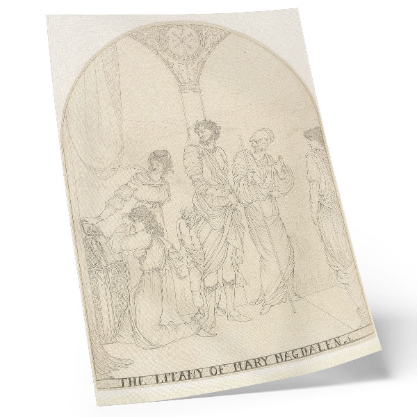 Wandposter Litanei der Maria Magdalena von Aubrey Vincent Beardsley