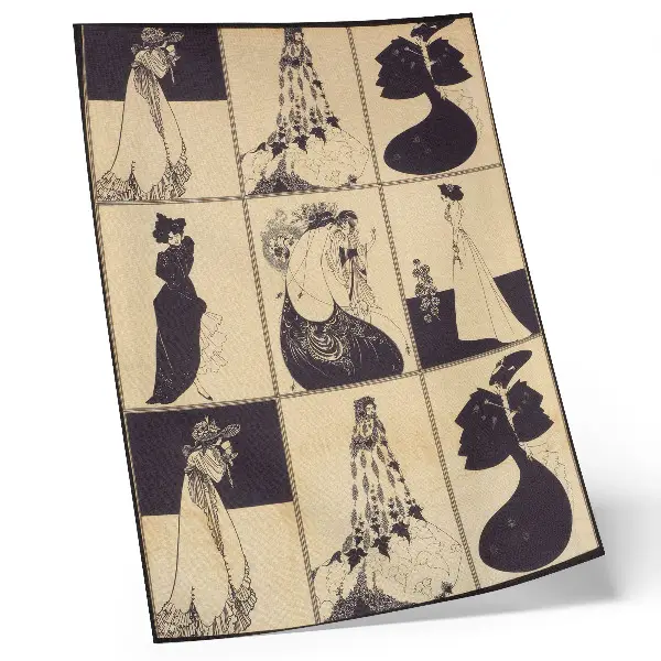 Poster mit dem Panel von Aubrey Vincent Beardsley