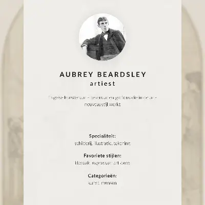 Poster mit dem Panel von Aubrey Vincent Beardsley