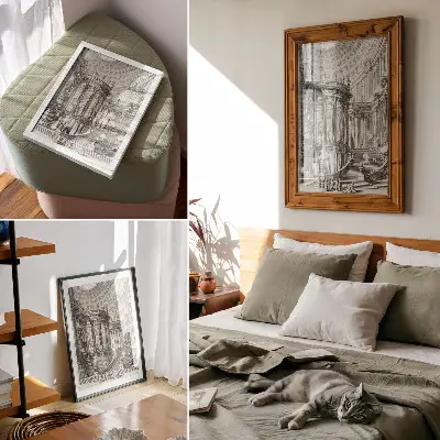 Wandposter Alter Tempel von Giovanni Battista Piranesi