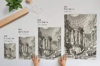 Wandposter Alter Tempel von Giovanni Battista Piranesi