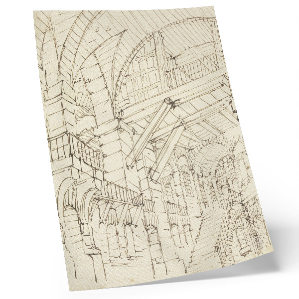 Kunstdruck leinwand Architekturstudien, null von Giovanni Battista Piranesi
